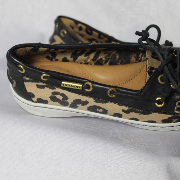 Coach Richelle Animal Print Loafers NWOB - Picture 3 of 6